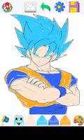 Goku super saiyan coloring screenshot 1