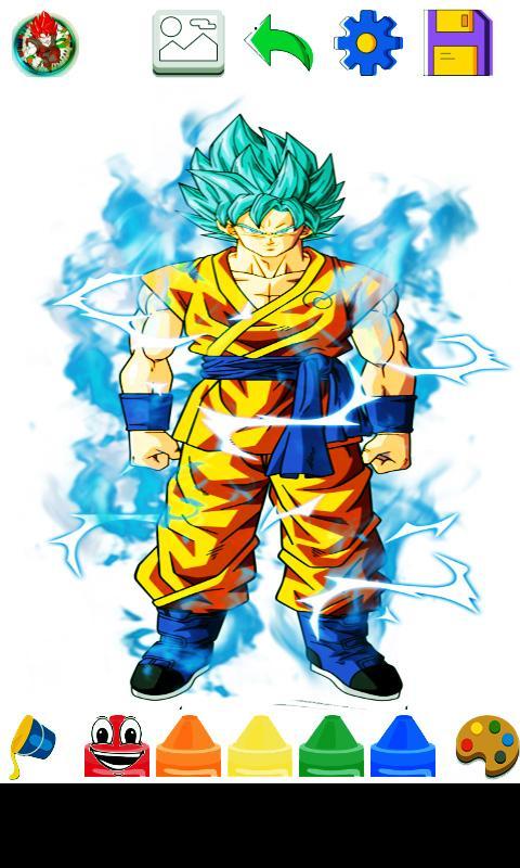 Descarga de APK de Goku super saiyan para colorear para Android
