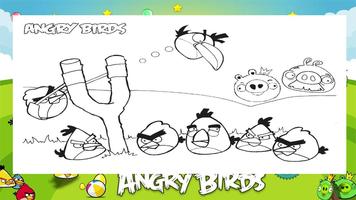 angry birds coloring book Affiche