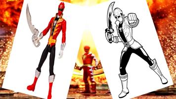 coloring book for power rangers تصوير الشاشة 1
