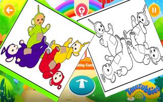 teletubbies coloring โปสเตอร์