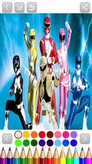 power rangers coloring APK download
