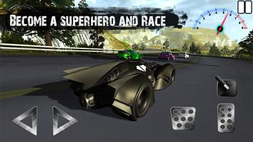 Driver Batmobile Super Racing Affiche