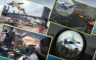 Flying Car Driver : Shooting game Affiche