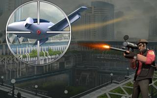 Flying Car Driver : Shooting game ảnh chụp màn hình 1