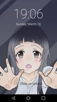 Otaku Lock Screen Anime Theme lPhone X Cartaz