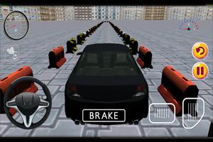 مواقف السيارات لعبة 3D الملصق