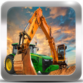 Tractor Concrete Excavator 3D