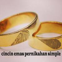cincin emas pernikahan simple syot layar 1