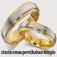 cincin emas pernikahan simple syot layar 2