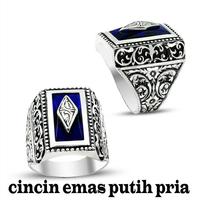 cincin emas putih pria Affiche