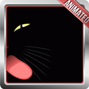 Cat Licking Screen Wallpaper APK