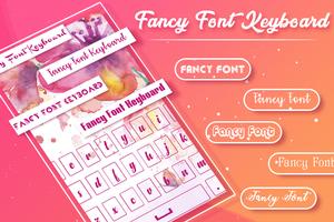 Fancy Font Keyboard : Stylist KeyBoard-poster