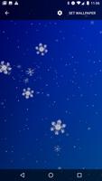 Snowflakes Live Wallpaper capture d'écran 1