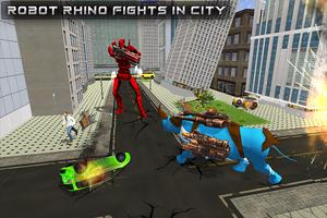 Tetra Robot Rhino Transform Helicopter Game اسکرین شاٹ 1