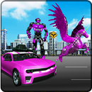 Flying Robot Horse Transform un coche APK