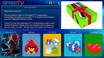 برنامه‌نما CipherTV Launcher عکس از صفحه