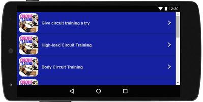 Circuit Training capture d'écran 1
