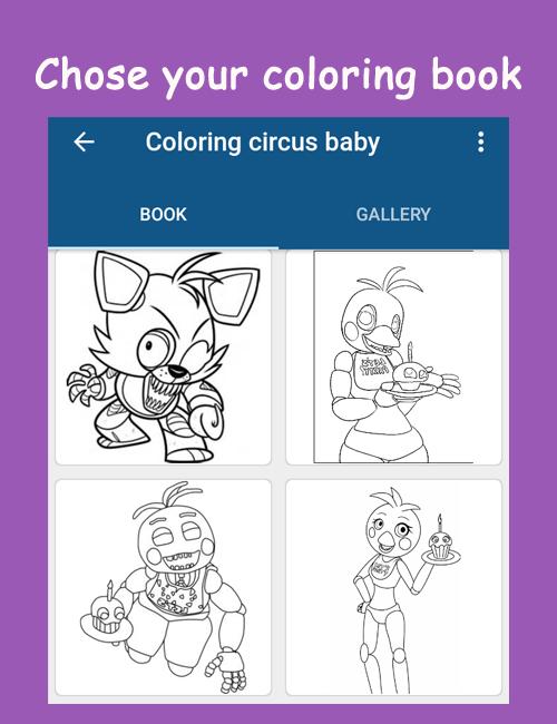 Coloring Book For Circus Baby For Android Apk Download - circus baby face roblox