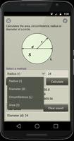 Fast Circle Calculator 스크린샷 1