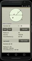 Fast Circle Calculator 스크린샷 3