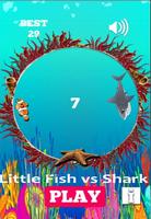 Little fish vs Shark plakat