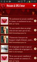 Messages et SMS d'amour capture d'écran 2