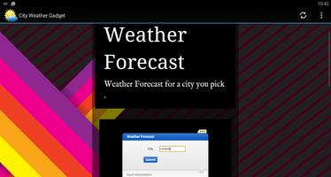 City Weather Gadget poster