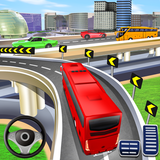 City Coach Bus Driving Mania 3D icône