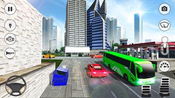 City Coach Bus Driving Mania 3D capture d'écran 2