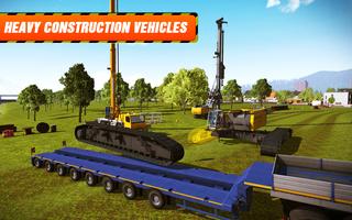 Heavy Excavator : Crane Simulator City Builder 3D скриншот 3