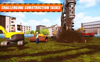 Heavy Excavator : Crane Simulator City Builder 3D скриншот 1