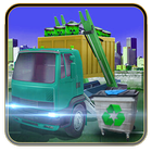 Garbage Trash Dump Truck Driving Simulator 3D City icône