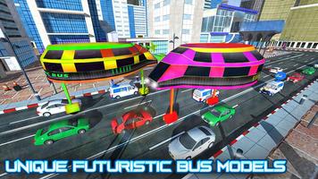 City Futuristic Bus Transport Simulator Ekran Görüntüsü 3