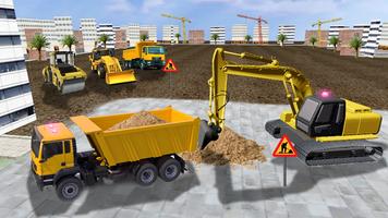 New City Road Construction 3D Game - Build City Affiche