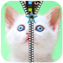 Kitty Cat Zipper lock Screen APK