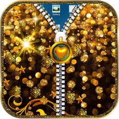 Golden theme Zipper LockScreen