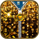 Golden theme Zipper LockScreen APK