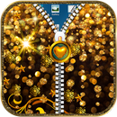 Golden theme Zipper LockScreen APK