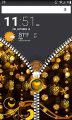 Golden theme Zipper LockScreen APK download