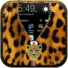 Leopard Skin Zipper LockScreen icône