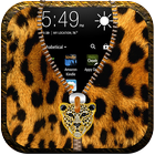 Leopard Skin Zipper LockScreen-icoon