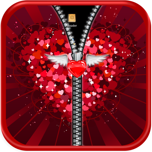 Love Zipper Screen Lock