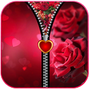 Red Rose Zipper Screen Lock APK