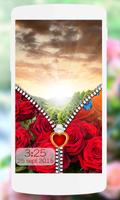Red Rose Zipper Screen Lock Ekran Görüntüsü 3