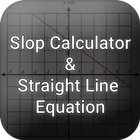 Slope calculator &  Line icon