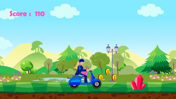 پوستر Miss Barbie Scooter Racer