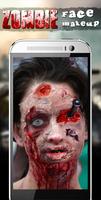 Zombie Face Makeup Plakat