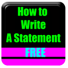 How To Write A Statement آئیکن