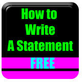 How To Write A Statement icône